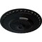 Ekena Millwork Lyon Ceiling Medallion (Fits Canopies up to 3 5/8"), Hand-Painted Black Pearl, 23 1/2"OD x 3 1/4"P CM23LYBPS - alternate 3